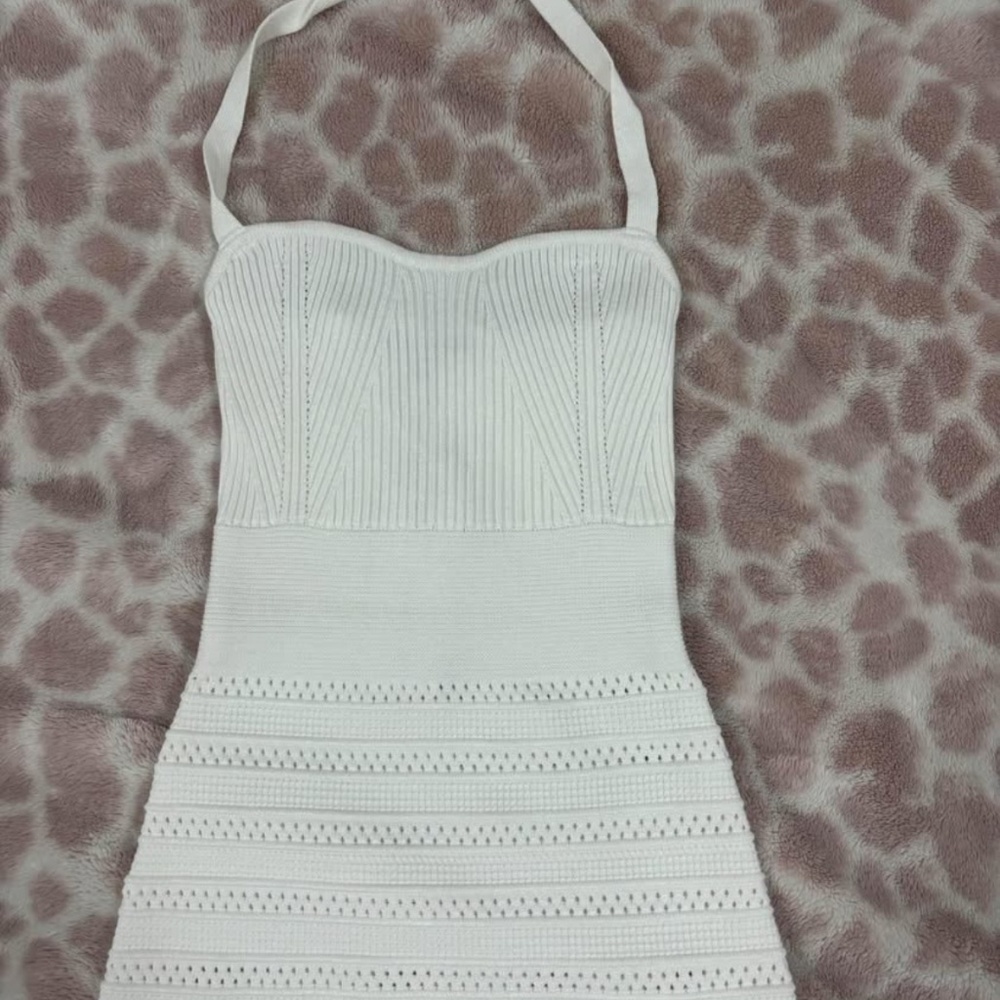 knitted midi dress
